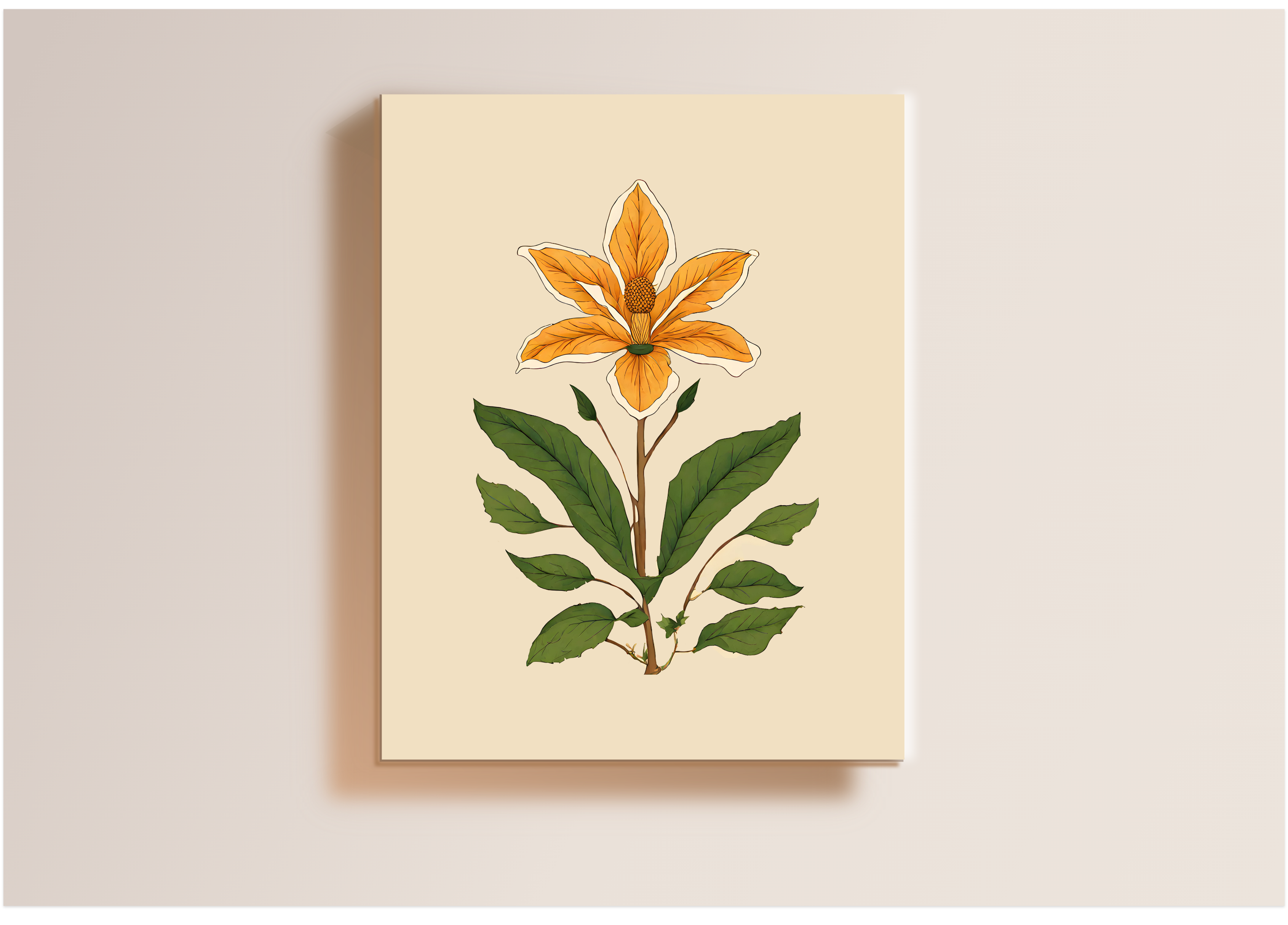 Floral Art, Botanical Art Print, Boho Flower Art, Digital Download