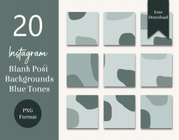20 Instagram post blank blue backgrounds free download