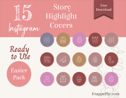 15 Easter Instagram Highlight Icons, Instagram Highlight Cover, Free Download