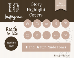 10 Fashion Instagram Highlight Icons, Instagram Highlight Cover, Free Download