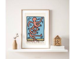 Keith Haring Montreux, Jazz Concert Poster, Contemporary Art Print, Keith Haring Pop Art