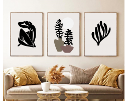 Matisse Prints Set Of 3, Printable Wall Art, Henri Matisse Exhibition Poster, Abstract Painting