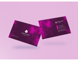 Professional business card design, modern visiting card, PSD file